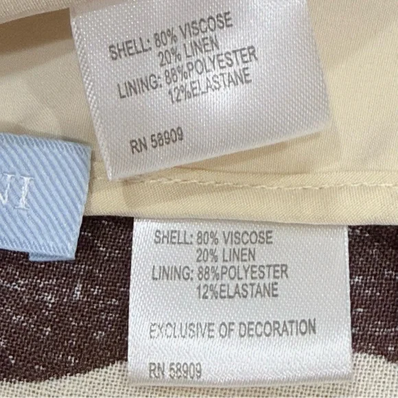 Antonio Melani MG Style Somers Linen Blend Swirl Pattern Maxi Raffia Skirt Set - Picture 14 of 16